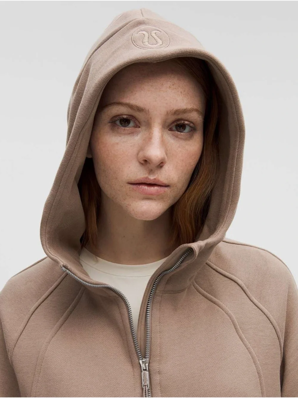 Lululemon Scuba Oversized Half-Zip Long Hoodie Taupetastic M/L